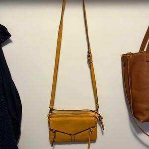 Suede crossbody bag